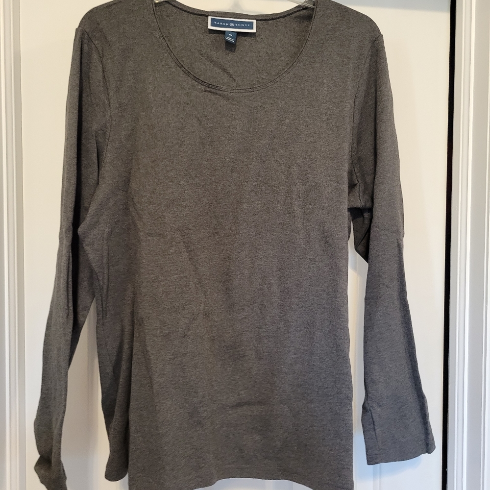 Karen Scott long sleeve shirt
